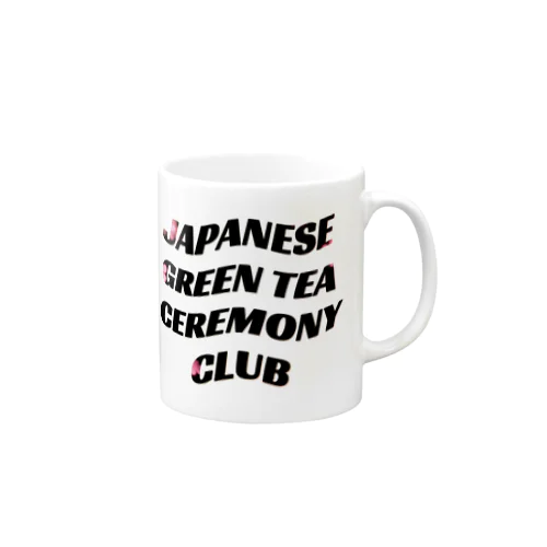 JAPANESE GREEN TEA CEREMONY CLUB type:flower マグカップ