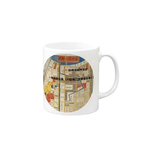 本所深川絵図 Mug