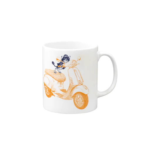 チワワのすっちゃんバイクに乗る Mug