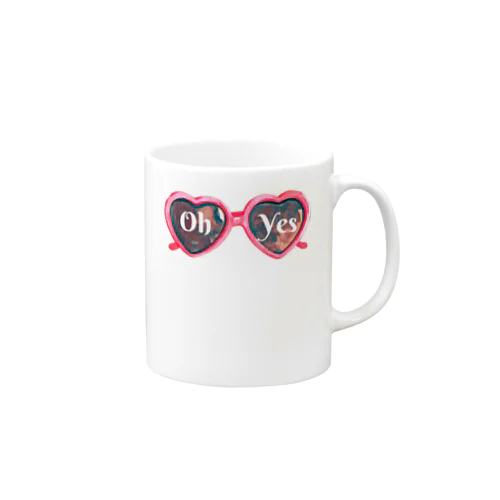 Oh Yes - サングラス Mug