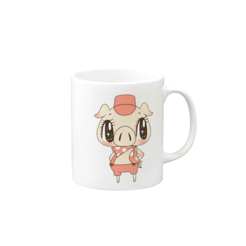 三匹のこぶた次男 Mug