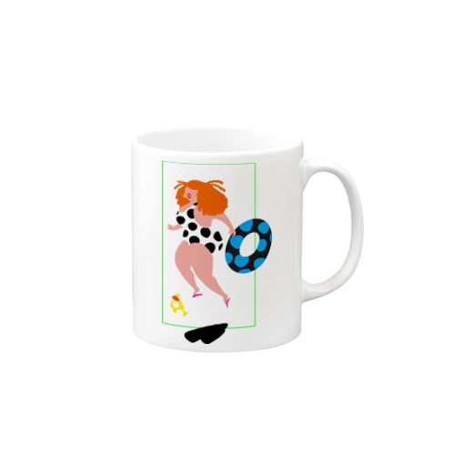 水玉の女03 Mug