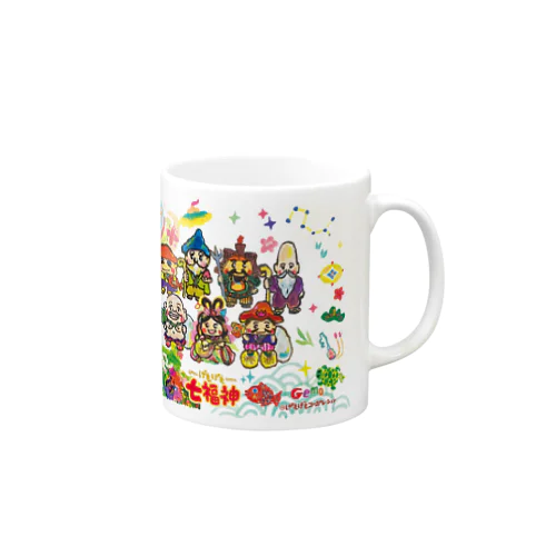 七福神と縁起物_マグカップ Mug