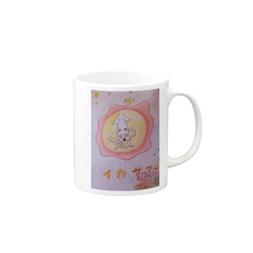 丸尾義久作「🦑イカサマー」 Mug