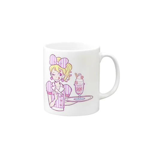 ダイナーガール(おちゃめ) Mug