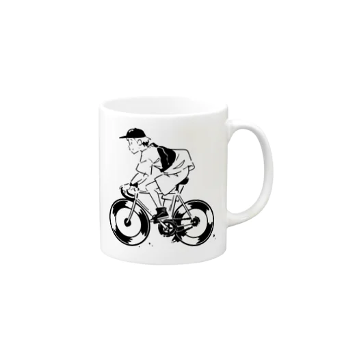 ピストバイクでポタリング Mug