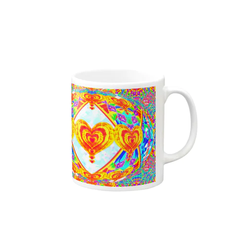 🌈🌟恋人達の祝杯💕🥂ゴールデンハート🌈🌟 Mug