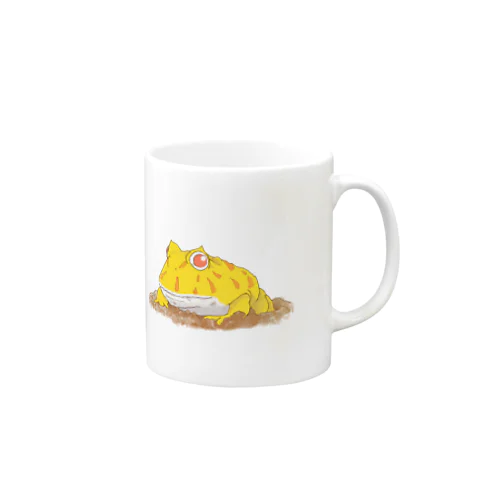 ライムグリーン🐸ツノガエル Mug