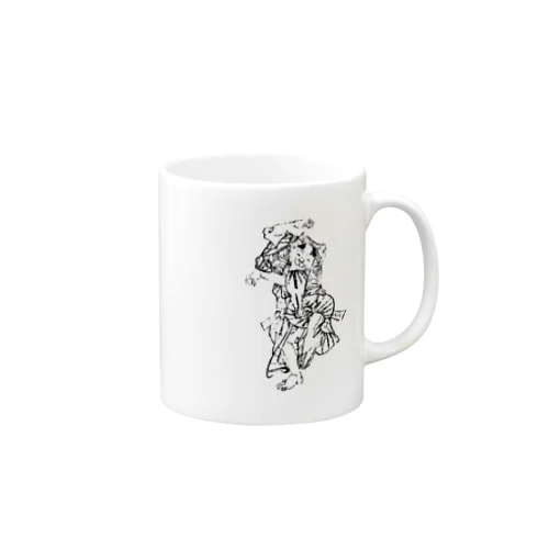 楽しく踊る幇間猫 Mug