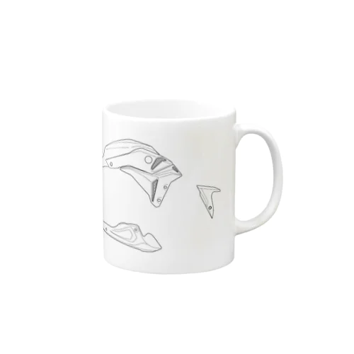 バイク　イラスト　カウル Mug