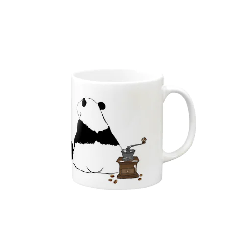 パンダのドリップ待ち🐼☕️マグカップ Mug