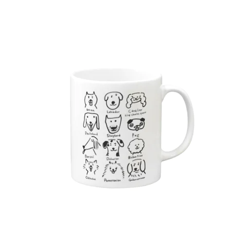 うろ覚えワンちゃん(線濃いめ) Mug