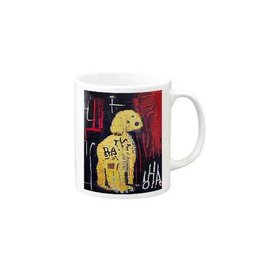 AIアート”バスキア”画風トイプードル Mug