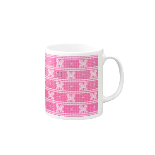 「花籠」Series * LittleButterfly pink Mug