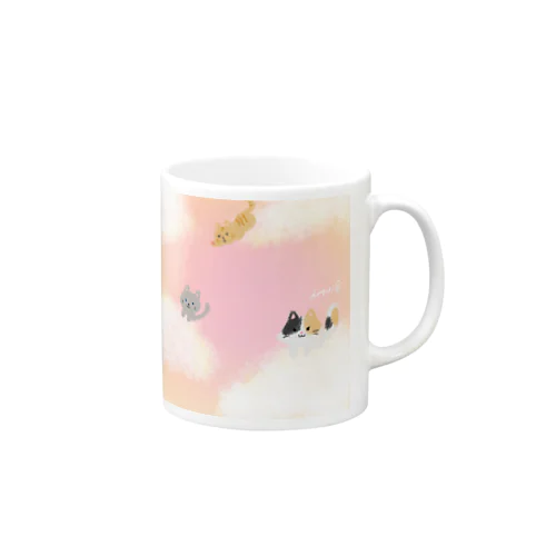 ふわふわ猫の楽園 Mug