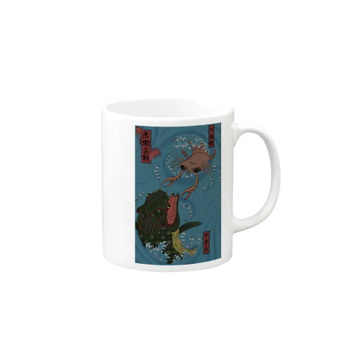 浮世絵風古生物　デボン紀の乱 Mug