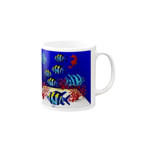 オヤビッチャのボクセルアート Mug