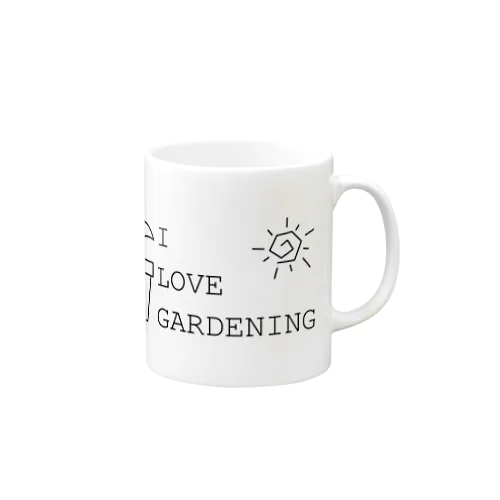 I LOVE GARDENING マグカップ