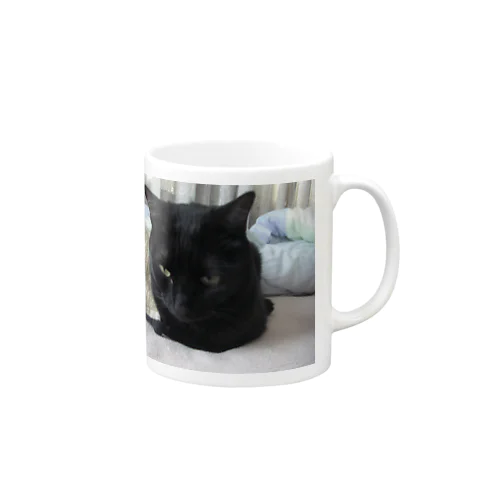 くろにゃんこ仲間 Mug