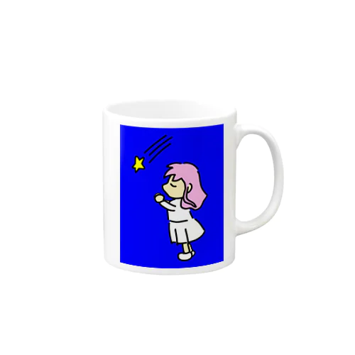 夜空　星に願いを Mug