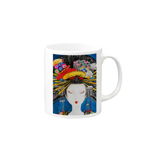 時実月夜様作「簪」 Mug