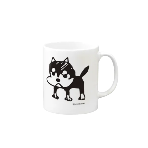 初老の黒柴ごんちゃん Mug