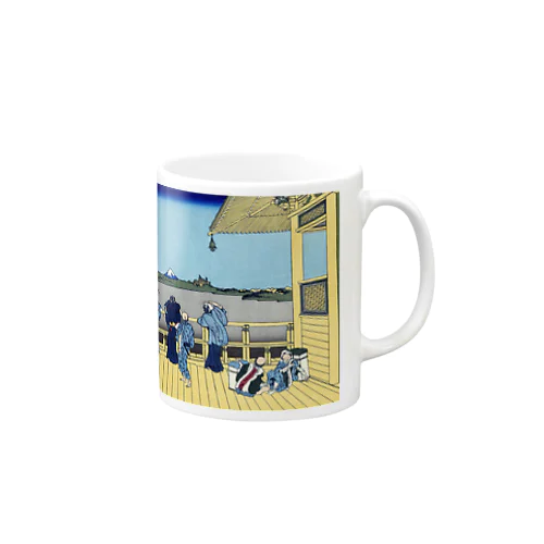 葛飾北斎_冨嶽三十六景　五百らかん寺さゞゐどう Mug