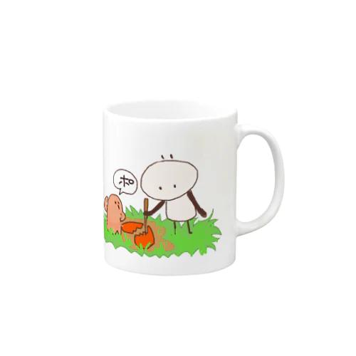 ハニワくんとぱんだ Mug