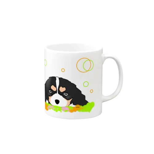 キャバリアトライカラー癒し犬 Mug