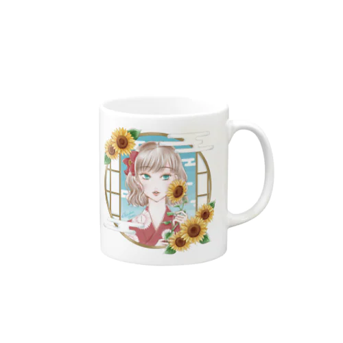 ひまわり乙女 Mug