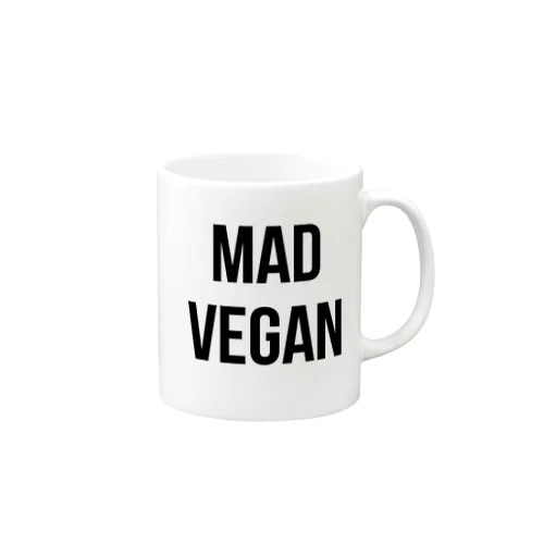 mad vegan（黒文字） マグカップ