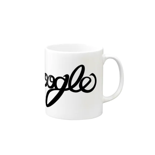 シューグル(Shoogle)ロゴ 黒字 マグカップ