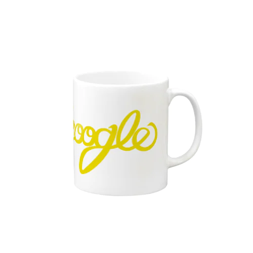 Shoogle(シューグル・週グル・週刊少年グルメ)ロゴ イエロー Mug