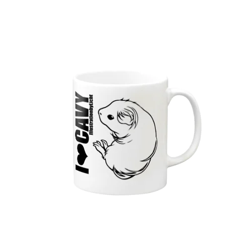 I❤︎CAVY-シェルティモルモット Mug