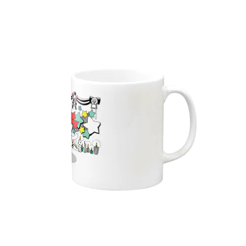 12月を待つクリスマスねこ Mug