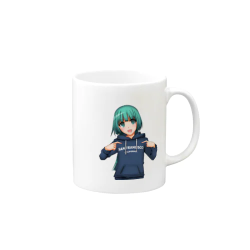 パーカーを自慢するノヤちゃん Mug