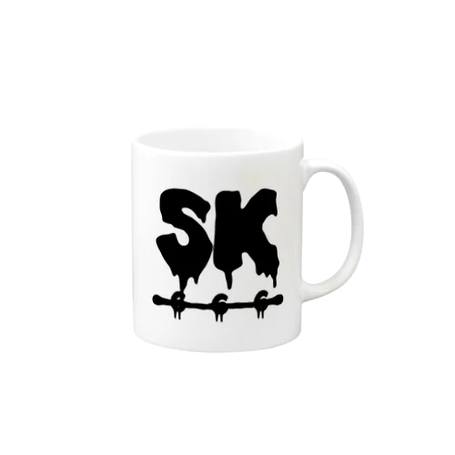 SK Strikethrough(666) Clothing - First Line White Mug