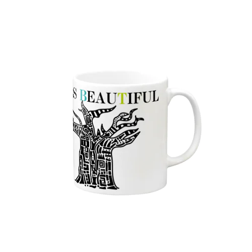 Life is beautiful マグカップ