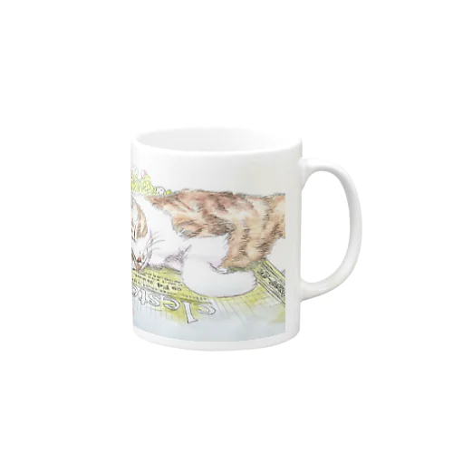 猫とスケッチブック Mug