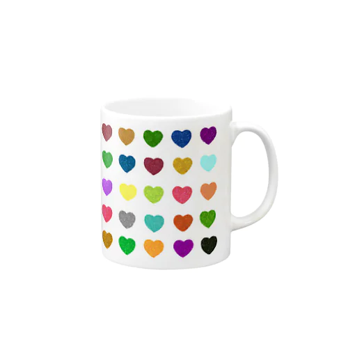 Hearts Multi-Color マグカップ