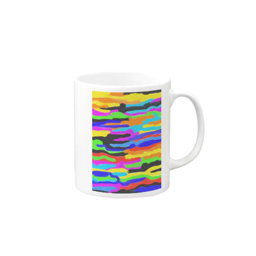 パニックカラー迷彩 Mug