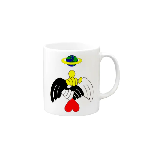 Heart & Dove handshake  Mug