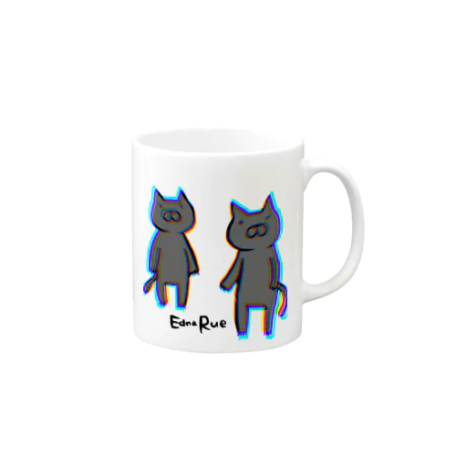 ちょっとチカチカするえどねこ Mug