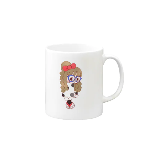 めがねちゃん × グッキー Mug