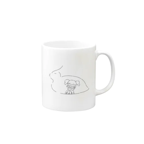 カンムリシギダチョウとスヤスヤひまちゃん Mug