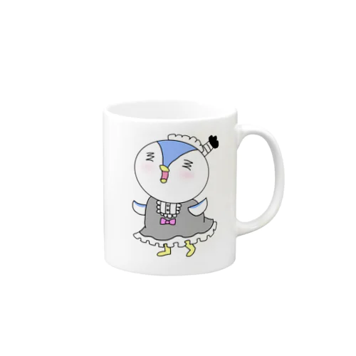 ペンギン侍のメイド姿 Mug