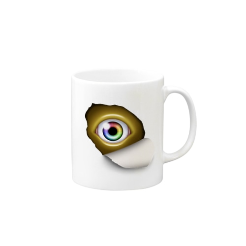 覗き込む瞳（黄） Mug