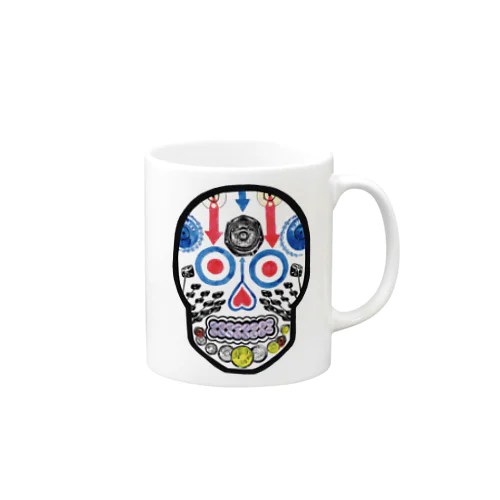 Mods calavera マグカップ