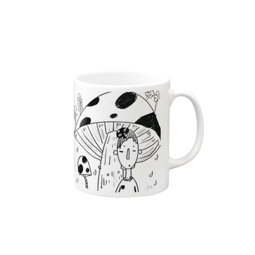 きのこ少女 Mug