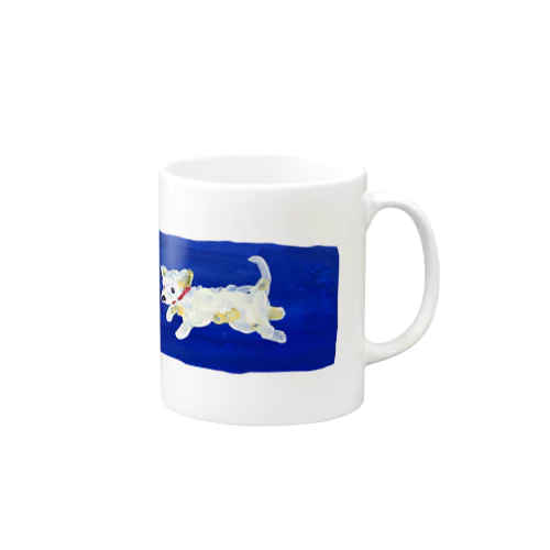 絵の具愛犬コップ Mug